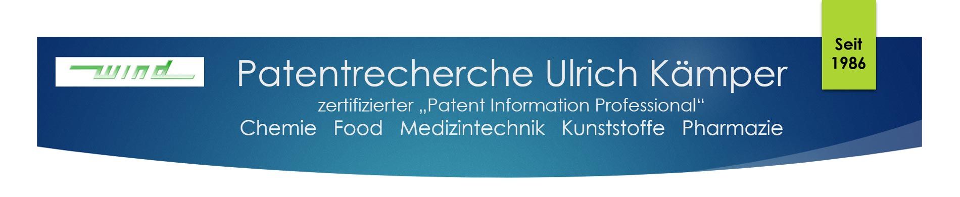 Patentrecherche Ulrich Kämper